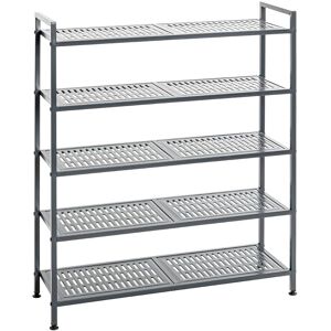 Haku Meble Szafka na Buty - Nowoczesny Metalowy Regał - 73x25x90 cm Haku Meble Szafka na Buty - Nowoczesny Metalowy Regał - 73x25x90 cm