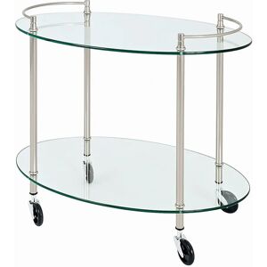 Haku Möbel 85868 Serving Cart - Stainless Steel Look Haku Möbel 85868 Serving Cart - Stainless Steel Look