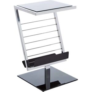 Haku Meubles Table d'Appoint - 36x30x60 cm - Gris (Chrome) - Verre - Publicité Haku Meubles Table d'Appoint - 36x30x60 cm - Gris (Chrome) - Verre - Publicité