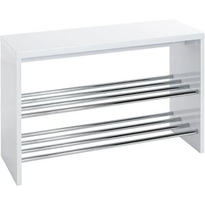 Haku Moebel White Storage Bench with Shoe Rack - Storage Bench Haku Moebel White Storage Bench with Shoe Rack - Storage Bench