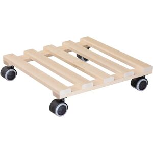 WAGNER Buchenholz Pflanzenroller - 34x34x8 cm Indoor/Outdoor WAGNER Buchenholz Pflanzenroller - 34x34x8 cm Indoor/Outdoor