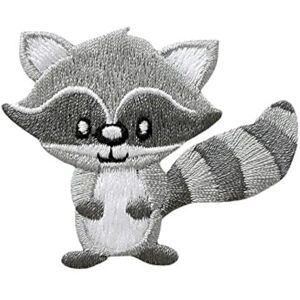 Mono-Quick Modèle - Animal Raccoon - gris - 4,8 x 5,8 cm - Patch à repasser - Publicité Mono-Quick Modèle - Animal Raccoon - gris - 4,8 x 5,8 cm - Patch à repasser - Publicité