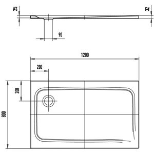 Kaldewei Superplan Classic 389 Receveur de douche - Receveur de douche - Publicité Kaldewei Superplan Classic 389 Receveur de douche - Receveur de douche - Publicité