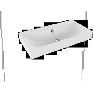 Kaldewei Silenio Wandwasbak - Rechthoekig, 900x460mm, Zonder kraangat Kaldewei Silenio Wandwasbak - Rechthoekig, 900x460mm, Zonder kraangat