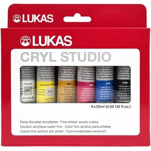 Lukas Cryl Studio Acrylfarben-Set - Vielseitig 6x20ml Lukas Cryl Studio Acrylfarben-Set - Vielseitig 6x20ml
