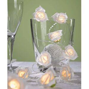 Hellum - 300239 - Witte rozen decoratie - 2,3 m - Decoratieve lichtsnoer Hellum - 300239 - Witte rozen decoratie - 2,3 m - Decoratieve lichtsnoer
