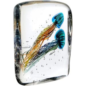 GILDE GLAS art Glasskulptur - Medusa 22cm - Blau, Klar, Orange - Dekoration GILDE GLAS art Glasskulptur - Medusa 22cm - Blau, Klar, Orange - Dekoration