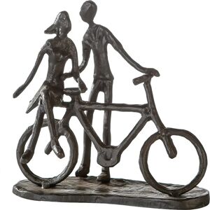 Gilde - Par en Bicicleta - Objeto Decorativo - 15cm Gilde - Par en Bicicleta - Objeto Decorativo - 15cm