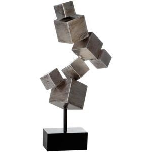 GILDE Casablanca Moderne Dekoskulptur - Antik Silber - 27x14x56 cm GILDE Casablanca Moderne Dekoskulptur - Antik Silber - 27x14x56 cm
