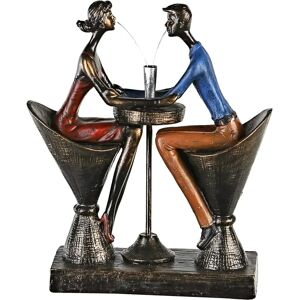 GILDE Casablanca Romantic Sculpture - Resin Figurine - Table for Two - 21cm GILDE Casablanca Romantic Sculpture - Resin Figurine - Table for Two - 21cm