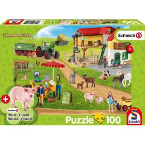 Schmidt Puzzle Farm with Schleich Figure - Puzzle 100 pcs Schmidt Puzzle Farm with Schleich Figure - Puzzle 100 pcs