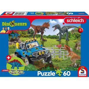 Schmidt Puzzle - Prehistoric Giants - 60 Pieces + Schleich Figure Schmidt Puzzle - Prehistoric Giants - 60 Pieces + Schleich Figure
