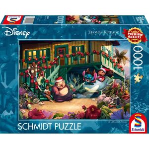 Schmidt Spiele - Thomas Kinkade Disney Lilo & Stitch Aloha Christmas - 1000 Pieces - Disney Lilo & Stitch - Jigsaw Puzzle Schmidt Spiele - Thomas Kinkade Disney Lilo & Stitch Aloha Christmas - 1000 Pieces - Disney Lilo & Stitch - Jigsaw Puzzle