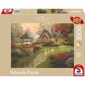 Schmidt Spiele Thomas Kinkade Make a Wish Cottage 1000-Piece Puzzle - Jigsaw Puzzle Schmidt Spiele Thomas Kinkade Make a Wish Cottage 1000-Piece Puzzle - Jigsaw Puzzle