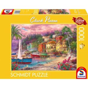 Schmidt Coastal Charm Puzzle - Chuck Pinson - 1000 Stykker - Puslespil Schmidt Coastal Charm Puzzle - Chuck Pinson - 1000 Stykker - Puslespil