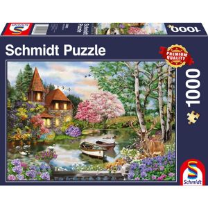 Schmidt Spiele Schmidt House on the Lake 1000-piece Puzzle - Puzzle Schmidt Spiele Schmidt House on the Lake 1000-piece Puzzle - Puzzle