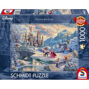 Schmidt Thomas Kinkade Disney Beauty and the Beast Winter Enchantment Puzzle - 1000 Pieces Schmidt Thomas Kinkade Disney Beauty and the Beast Winter Enchantment Puzzle - 1000 Pieces