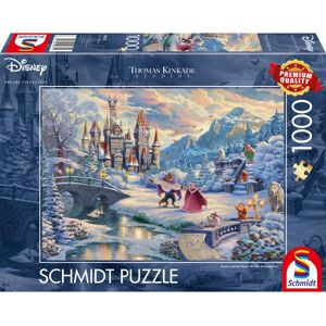 Schmidt Thomas Kinkade Disney Beauty and the Beast Winter Enchantment Puzzle - 1000 Pieces Schmidt Thomas Kinkade Disney Beauty and the Beast Winter Enchantment Puzzle - 1000 Pieces