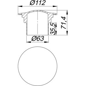 Dallmer 162816 afdekking - afvoerapparaat Dallmer 162816 afdekking - afvoerapparaat
