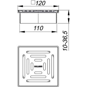 Dallmer DallDrain Select 120x120 mm Abdeckung Dallmer DallDrain Select 120x120 mm Abdeckung