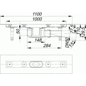 Dallmer - Duschrinne CeraLine F 1000mm - Sicherheit & Design Dallmer - Duschrinne CeraLine F 1000mm - Sicherheit & Design