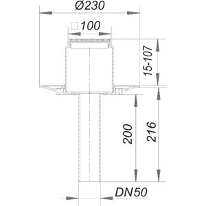 DALLMER Balkonablauf 84 E - DN 50 - 100 x 100 mm - Ablauf DALLMER Balkonablauf 84 E - DN 50 - 100 x 100 mm - Ablauf