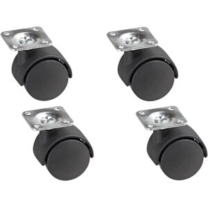 METAFRANC Dubbele rol Ø 40 mm, 42 x 42 mm - Rollen METAFRANC Dubbele rol Ø 40 mm, 42 x 42 mm - Rollen