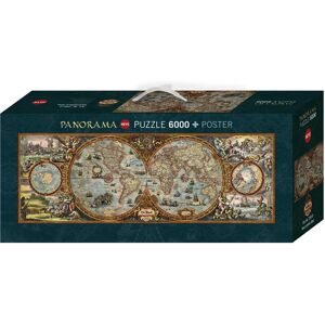 Heye Hemisphären-Karte Panorama Puzzle - 6000 Teile Heye Hemisphären-Karte Panorama Puzzle - 6000 Teile