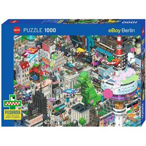 Puzzle Heye Berlin Quest 1000 pièces - Vue colorée de la ville - Publicité Puzzle Heye Berlin Quest 1000 pièces - Vue colorée de la ville - Publicité