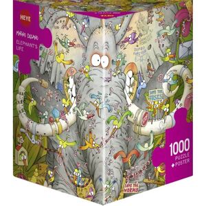 Puzzle Triangolare Elephant's Life Heye Degano - 1000 Pezzi Puzzle Triangolare Elephant's Life Heye Degano - 1000 Pezzi