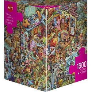 Heye Divertimento Triangolare con Amici - Puzzle 1500 Pezzi Heye Divertimento Triangolare con Amici - Puzzle 1500 Pezzi