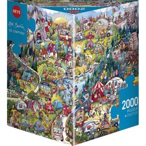 Heye Berman Go Camping Dreieckspuzzle 2000 Teile - Puzzle Heye Berman Go Camping Dreieckspuzzle 2000 Teile - Puzzle