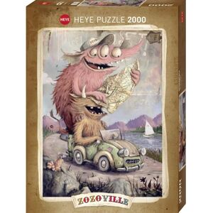 Heye Zozoville Road Trippin' Puzzle - 2000 Pièces - Publicité Heye Zozoville Road Trippin' Puzzle - 2000 Pièces - Publicité