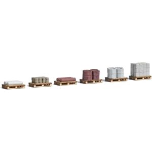 Busch 1813 H0 6 Paletten Baumaterial - Modelleisenbahn Zubehör Busch 1813 H0 6 Paletten Baumaterial - Modelleisenbahn Zubehör