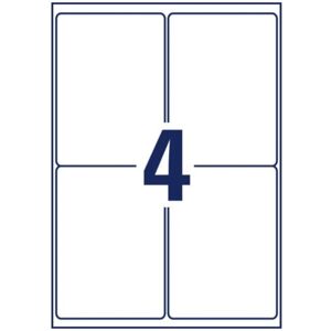 Avery Weatherproof Shipping Labels - 297x148mm - White - Shipping Labels Avery Weatherproof Shipping Labels - 297x148mm - White - Shipping Labels