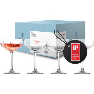 Verrerie Zwiesel Glas - Verres à champagne en cristal, 4 pièces - Publicité Verrerie Zwiesel Glas - Verres à champagne en cristal, 4 pièces - Publicité