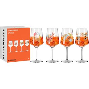 Ritzenhoff Zomer Rapsodie Aperitiefglas Set 4x544ml Oranje Ritzenhoff Zomer Rapsodie Aperitiefglas Set 4x544ml Oranje