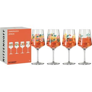 Verre à apéritif orange Ritzenhoff 4 pièces - Summer Rausch F25 - Publicité Verre à apéritif orange Ritzenhoff 4 pièces - Summer Rausch F25 - Publicité