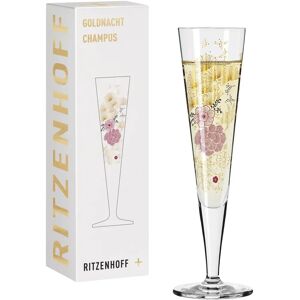 Ritzenhoff Goldnacht NO:20 - Crystal Champagne Glass - Elegant & Hand Wash Ritzenhoff Goldnacht NO:20 - Crystal Champagne Glass - Elegant & Hand Wash