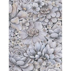 Marburg Floral Pattern Wallpaper - 3D Flower Design Marburg Floral Pattern Wallpaper - 3D Flower Design