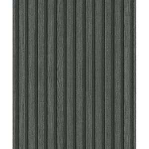 vidaXL Noordwand Wallpaper Botanica Wooden Slats Black and Grey - Wallpaper vidaXL Noordwand Wallpaper Botanica Wooden Slats Black and Grey - Wallpaper