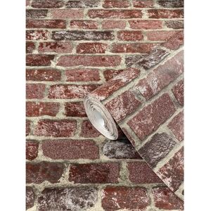 Marburg Wallpaper Holz/Stone Modern - Removable, 0.53x10.05m, Red Marburg Wallpaper Holz/Stone Modern - Removable, 0.53x10.05m, Red