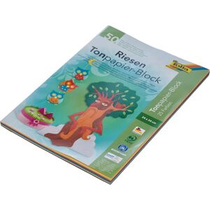 FOLIA Giant Construction Paper Block - 240x340mm, 130G/M² - Multi-colored FOLIA Giant Construction Paper Block - 240x340mm, 130G/M² - Multi-colored