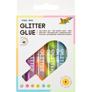 Folia Neon Spiral Glitter Ragasztó - 6 Db Folia Neon Spiral Glitter Ragasztó - 6 Db