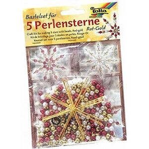 Folia 12520 Zestaw do rękodzieła - Gwiazdy z pereł DIY na Boże Narodzenie Folia 12520 Zestaw do rękodzieła - Gwiazdy z pereł DIY na Boże Narodzenie