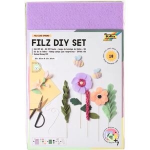 Folia Craft Felt Set - Spring Multicolor 18-pieces Folia Craft Felt Set - Spring Multicolor 18-pieces