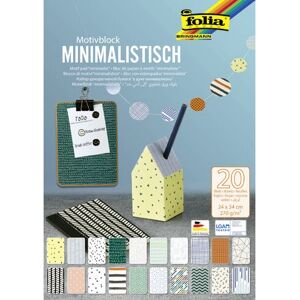 Folia Kunstpapier - 20 Blatt - Minimalistisch Kraft - 240x340mm Folia Kunstpapier - 20 Blatt - Minimalistisch Kraft - 240x340mm