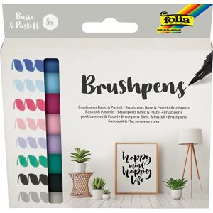 FOLIA Brush Pens Set - Basic & Pastell - Brush Pens Set FOLIA Brush Pens Set - Basic & Pastell - Brush Pens Set