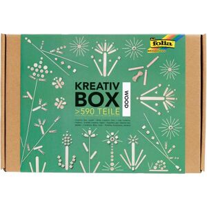 Folia Bringmann - Wooden Craft Kit 590 Pieces - Creative Box Folia Bringmann - Wooden Craft Kit 590 Pieces - Creative Box