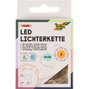 Folia LED Lichterkette - 20 LEDs - 2,20 m - Batteriebetrieb - 2er Set Folia LED Lichterkette - 20 LEDs - 2,20 m - Batteriebetrieb - 2er Set